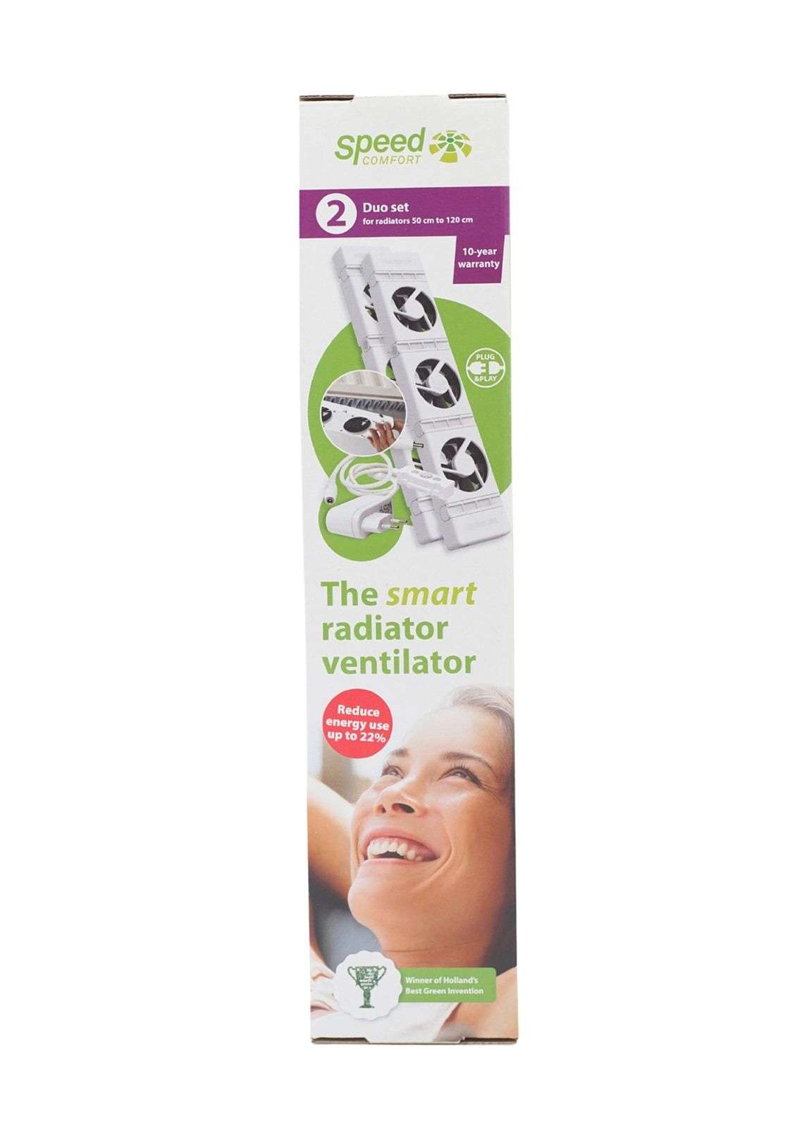SpeedComfort Duo - El ventilador que optimiza el calor de tu radiador y ahorra energía (75-120 cm) - Imagen 3