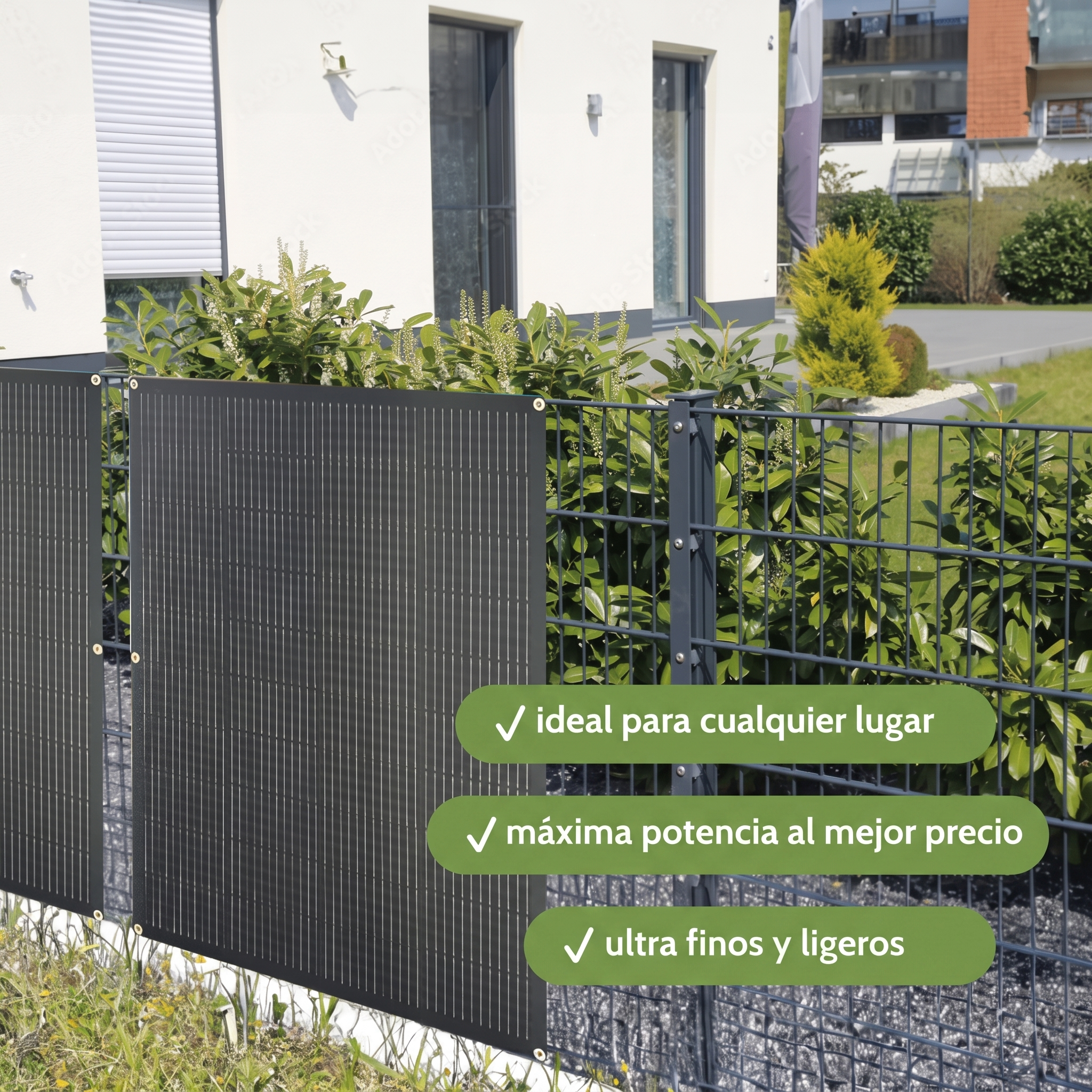 Kit Solar para Balcón 800W para diferentes espacios