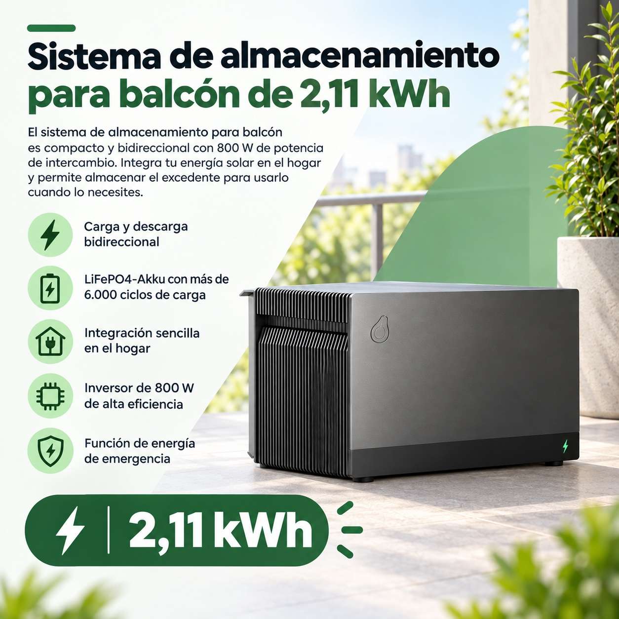 Batería Solar 2,11 kWh - Imagen 3